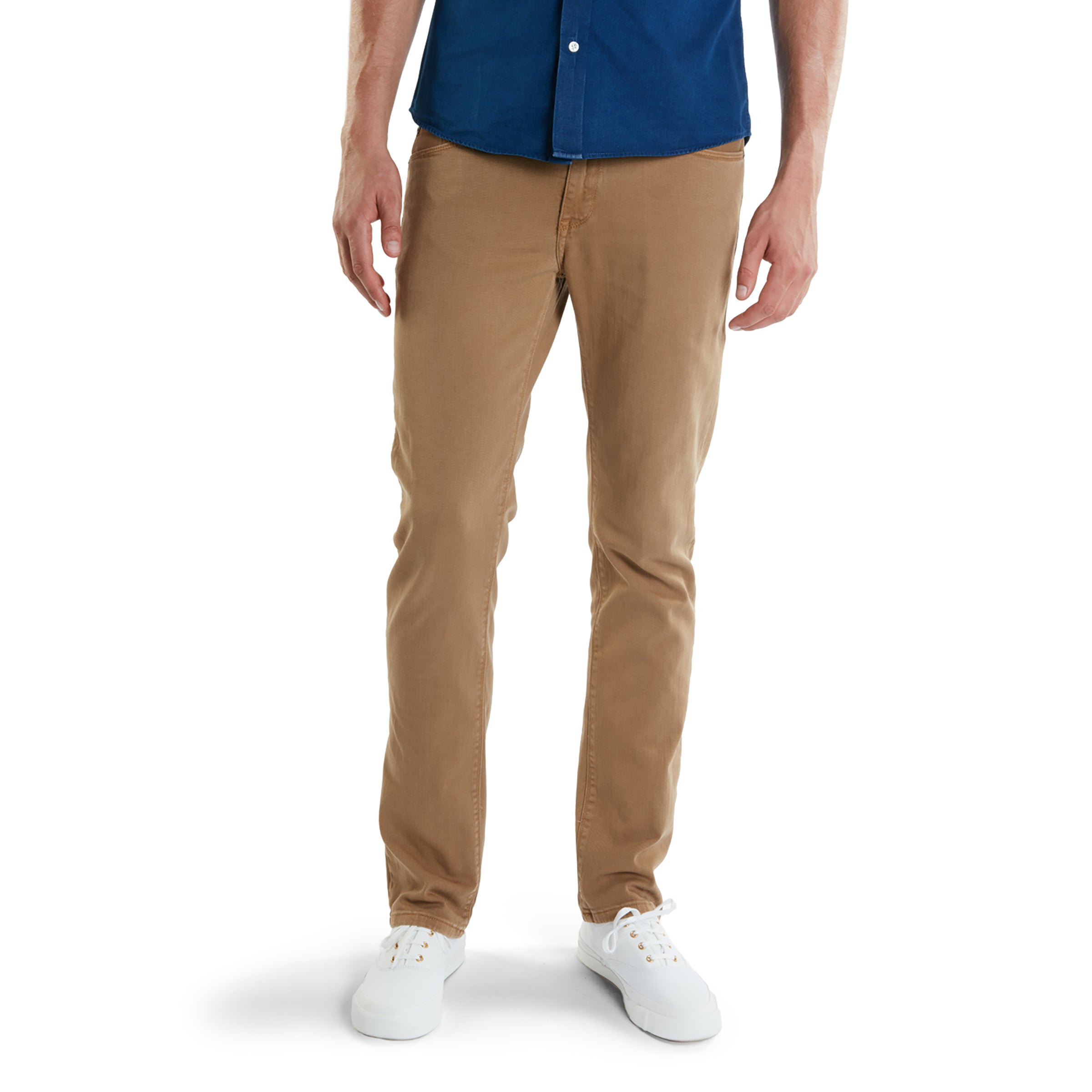 Men wearing Khaki Slim Mercer Jeans