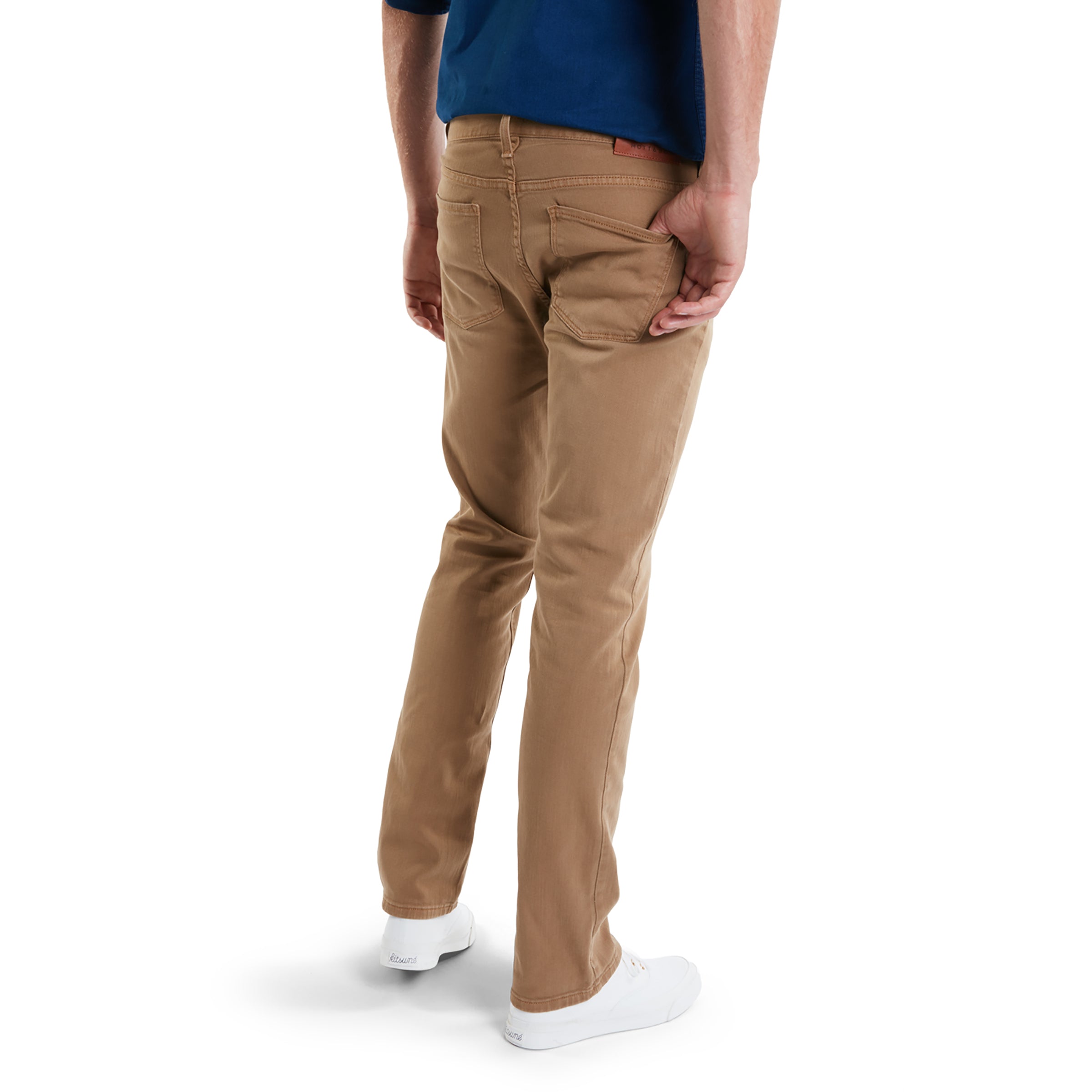 Men wearing Khaki Slim Mercer Jeans