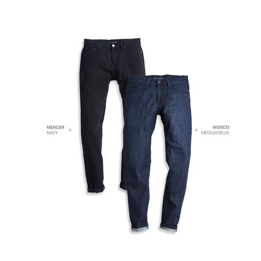 Slim Mercer Navy and Mosco Medium Blue 2-Pack Jeans jeans