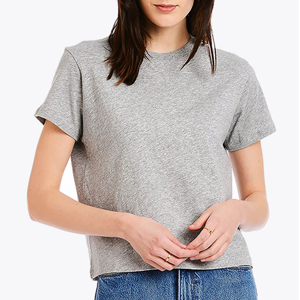 The Ladies Boxy Crop Tee in Black – betterqualityblanks