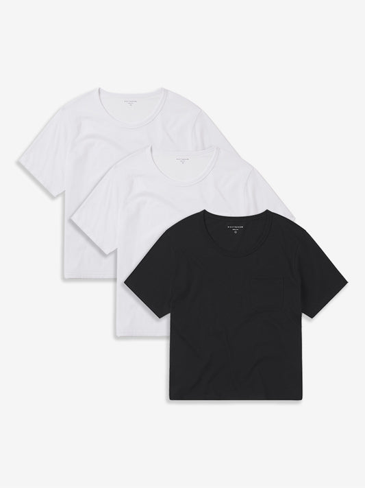 The Cotton Boxy Pocket Crew Neck Tee 3-Pack tees