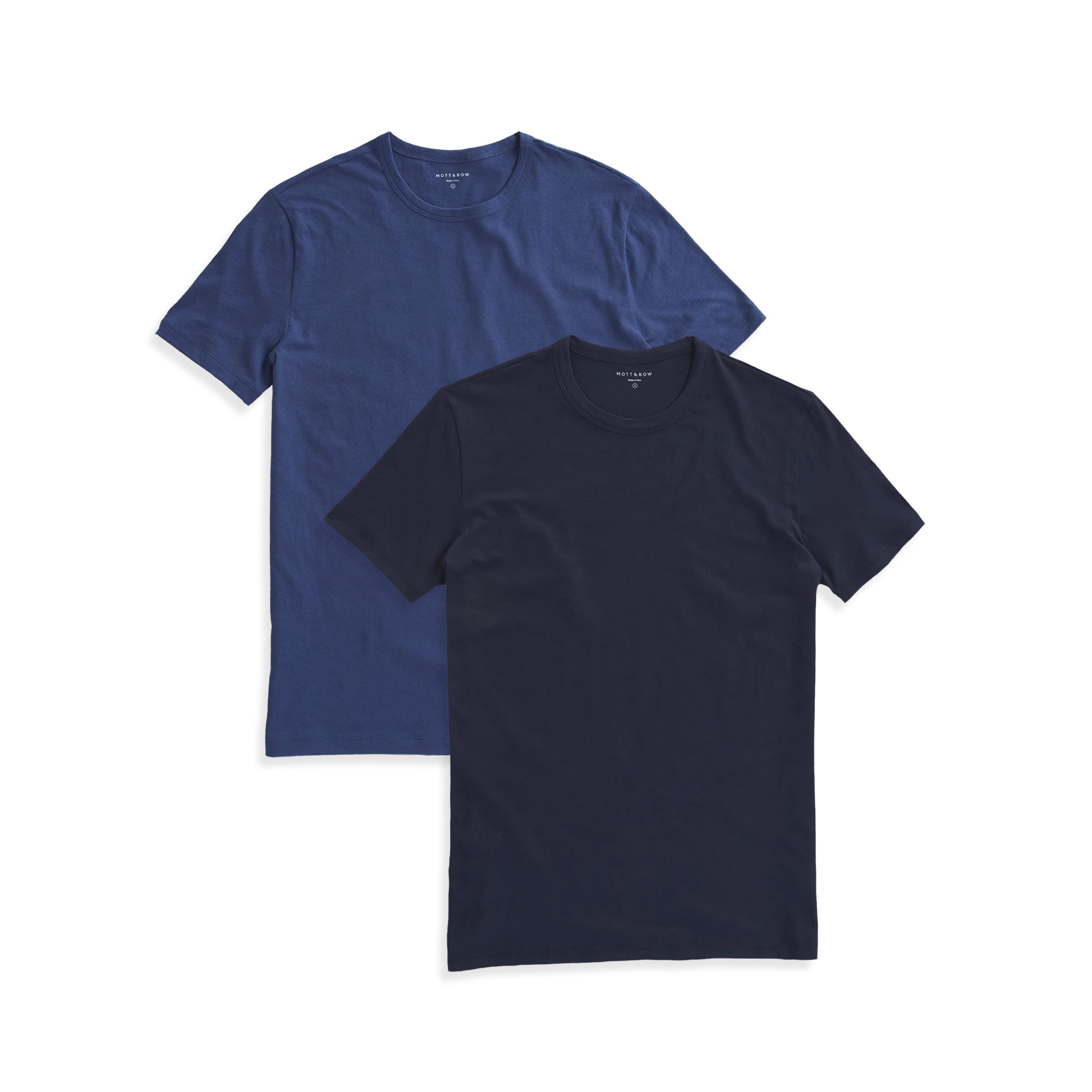 Men wearing Baltic Blue/Navy Classic Crew Driggs 2-Pack