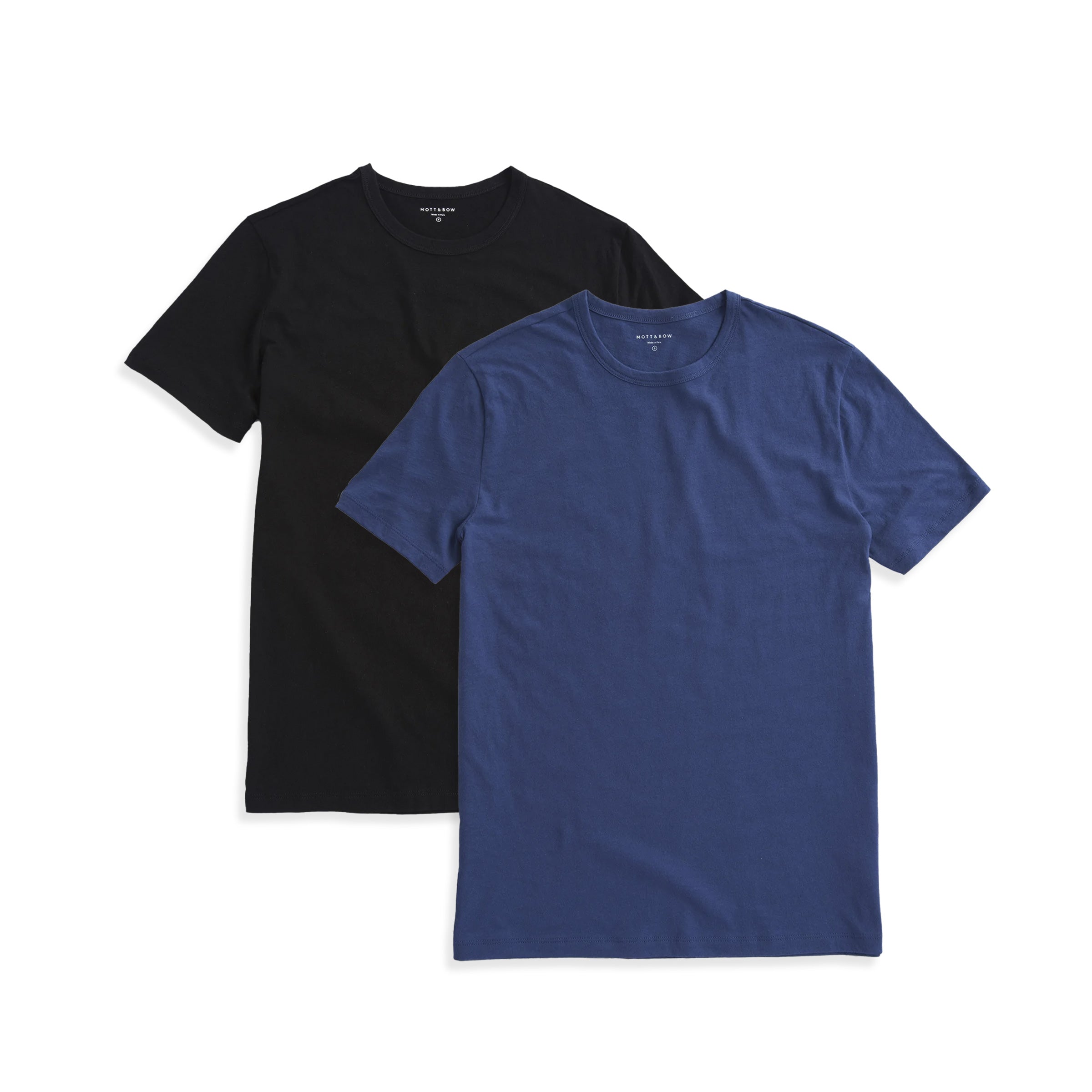 Men wearing Black/Baltic Blue Classic Crew Driggs 2-Pack