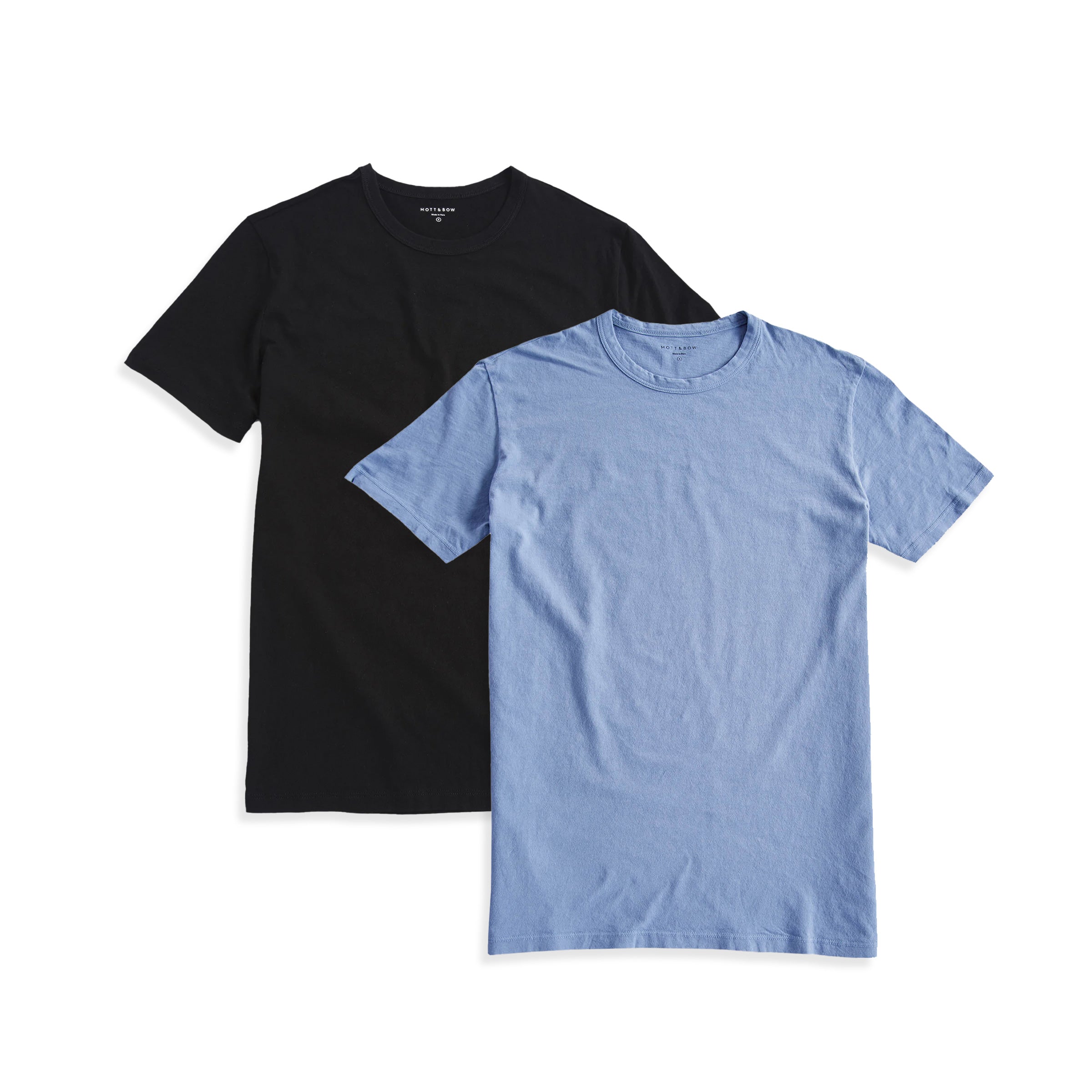 Men wearing Black/California blue Classic Crew Driggs 2-Pack