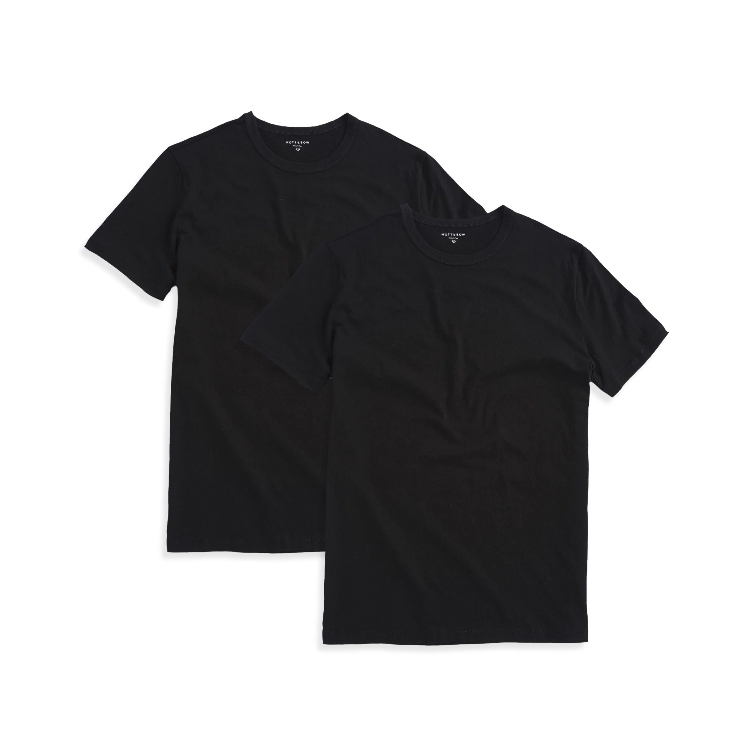 Men wearing Black/Black Classic Crew Driggs 2-Pack