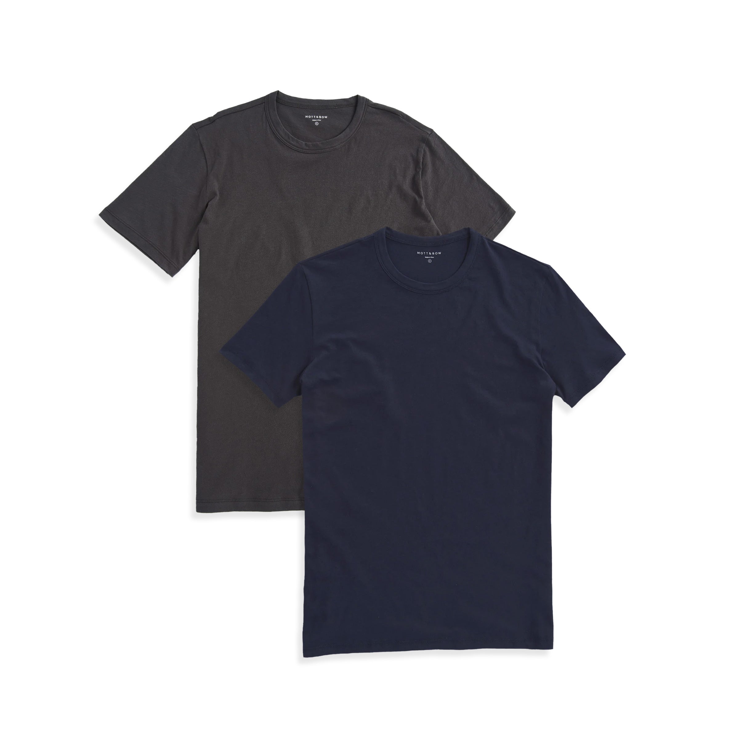 Men wearing Navy/Dark Gray Classic Crew Driggs 2-Pack