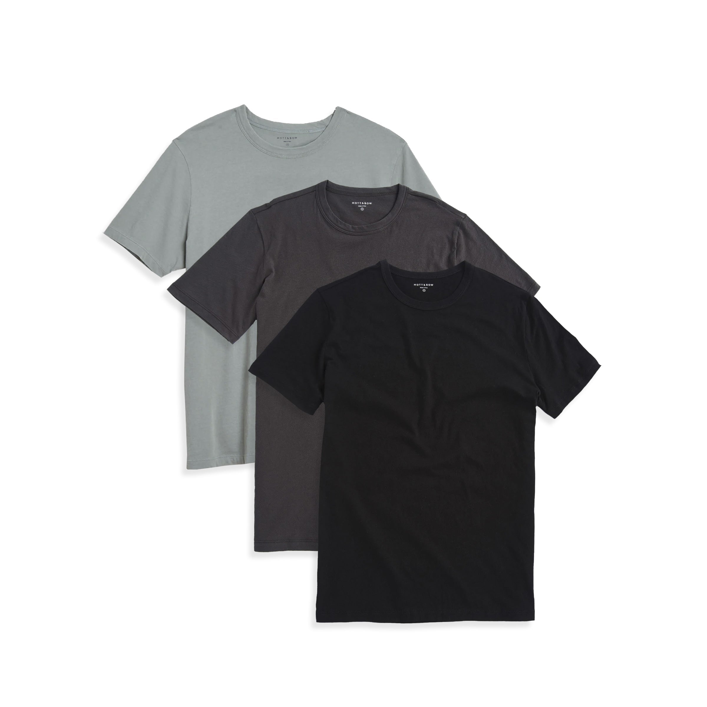  wearing Gray Green/Dark Gray/Black Classic Crew Driggs 3-Pack