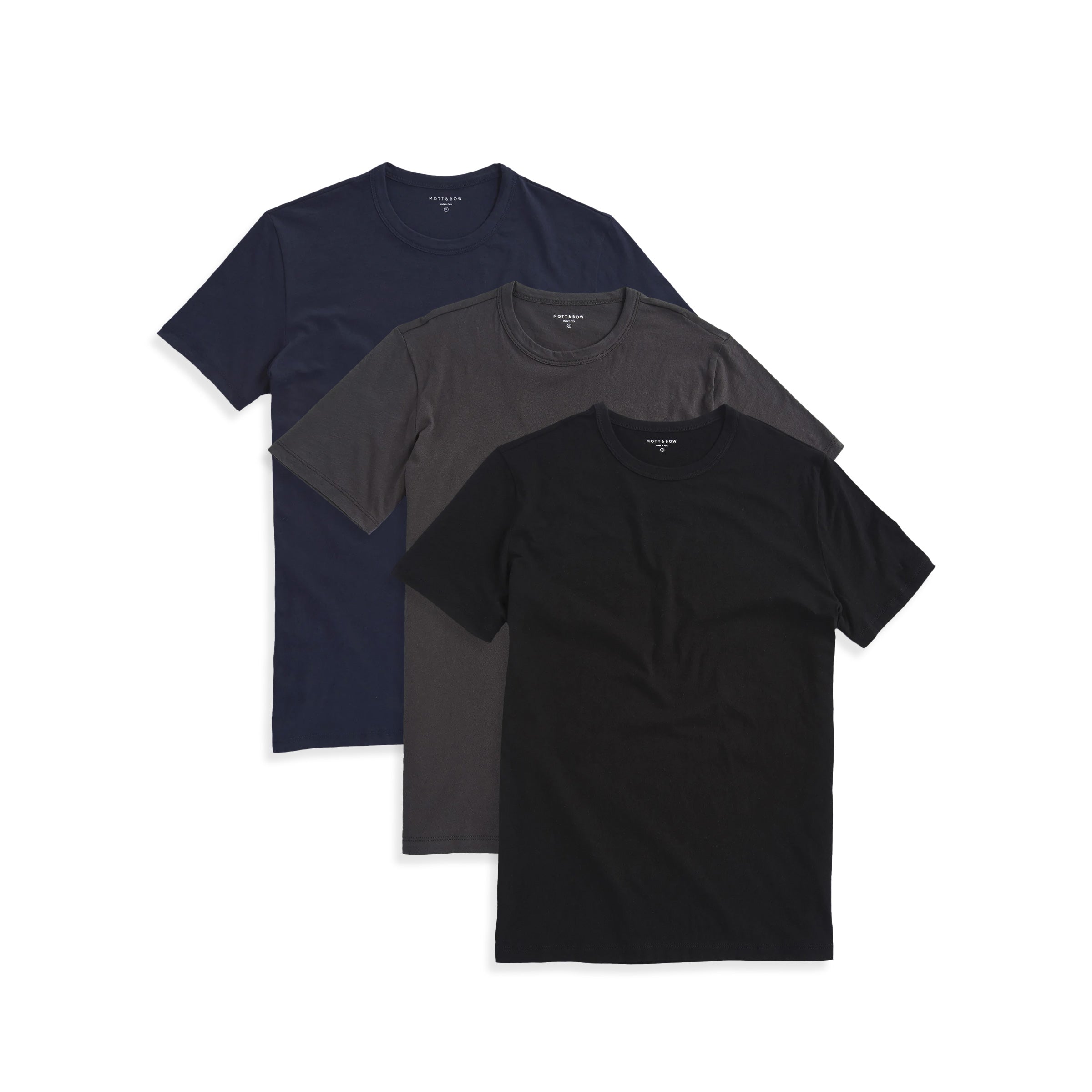  wearing Navy/Dark Gray/Black Classic Crew Driggs 3-Pack