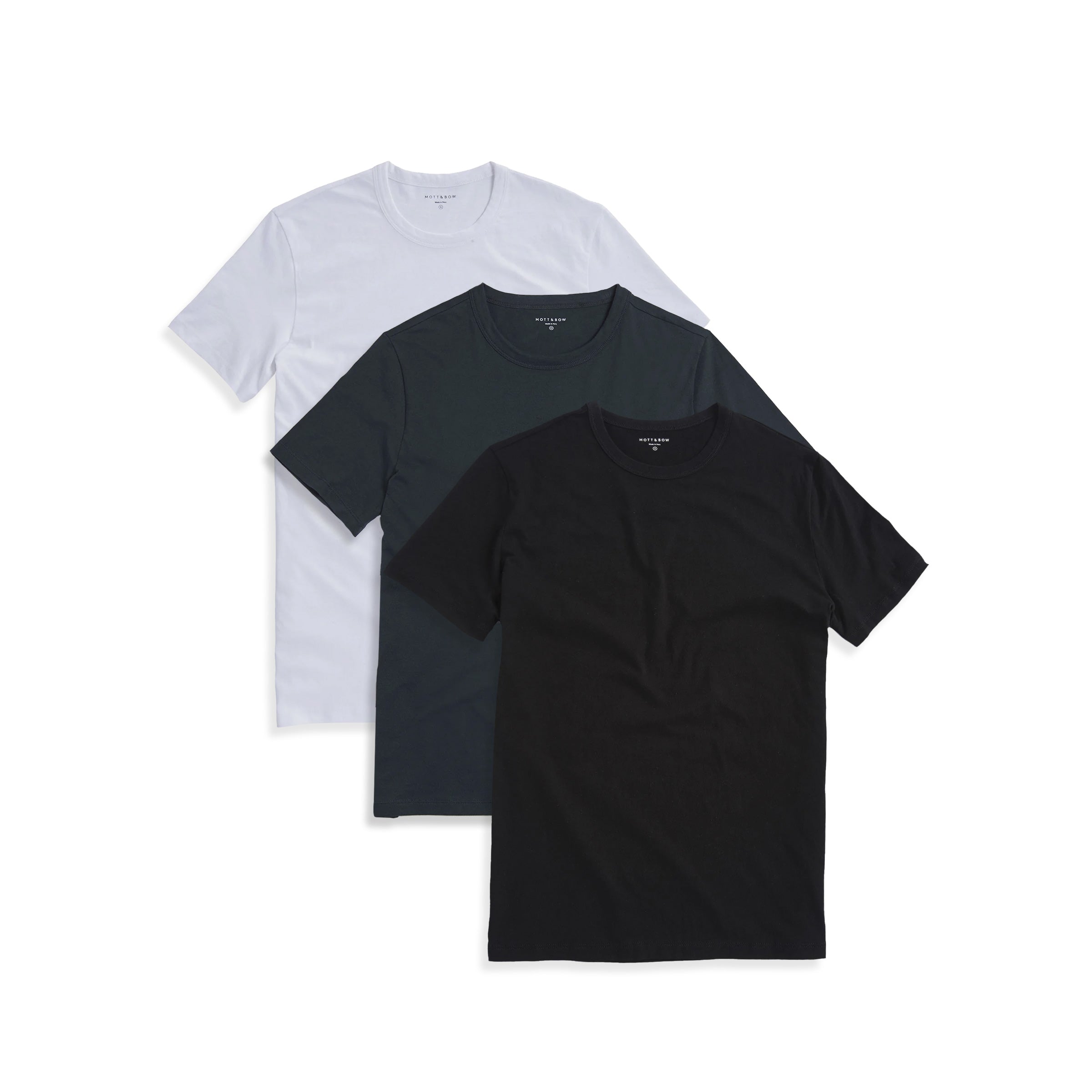  wearing Pine/Black/White Classic Crew Driggs 3-Pack