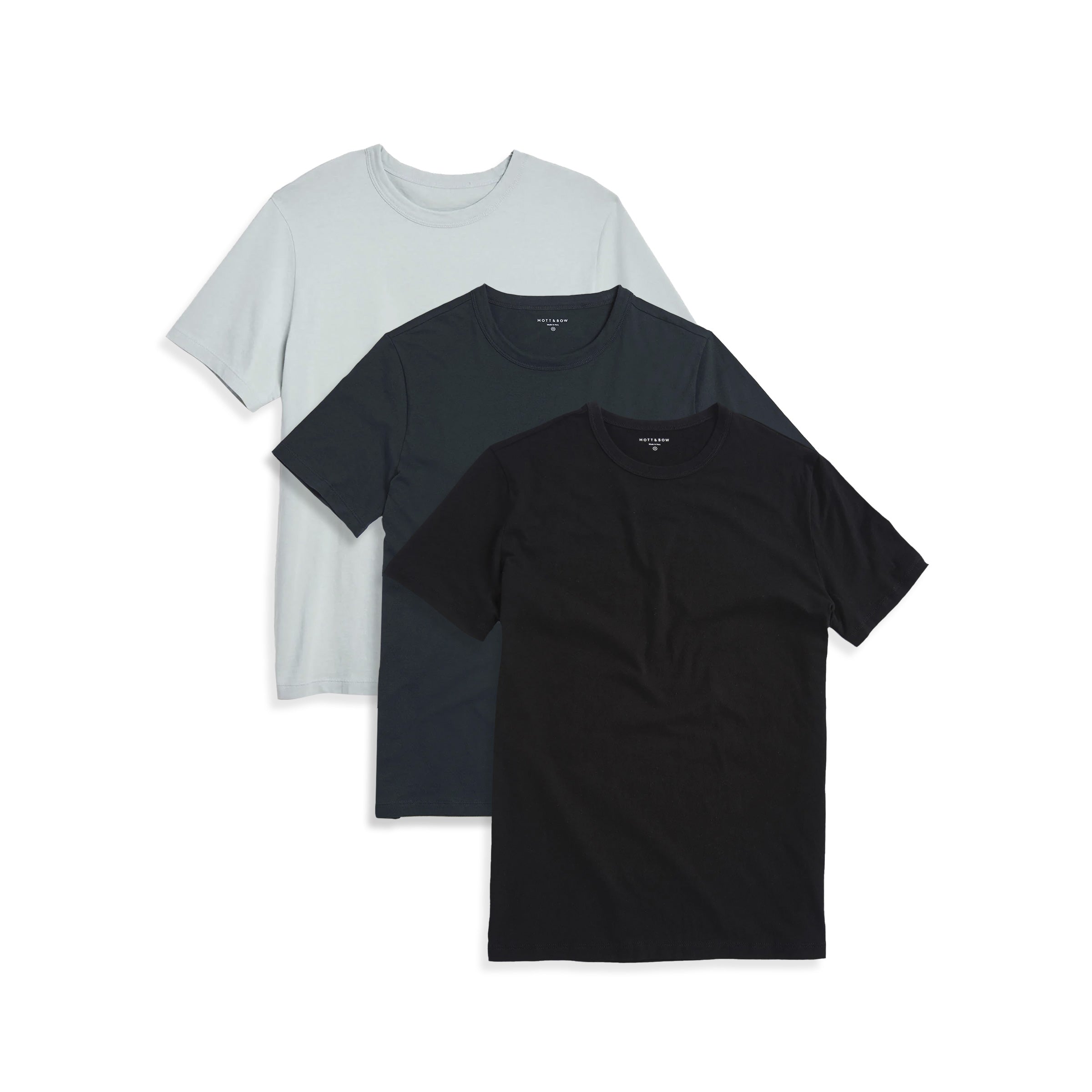  wearing Surf/Pine/Black Classic Crew Driggs 3-Pack