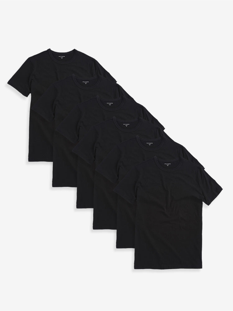 Men wearing Black Classic Crew Driggs 6-Pack