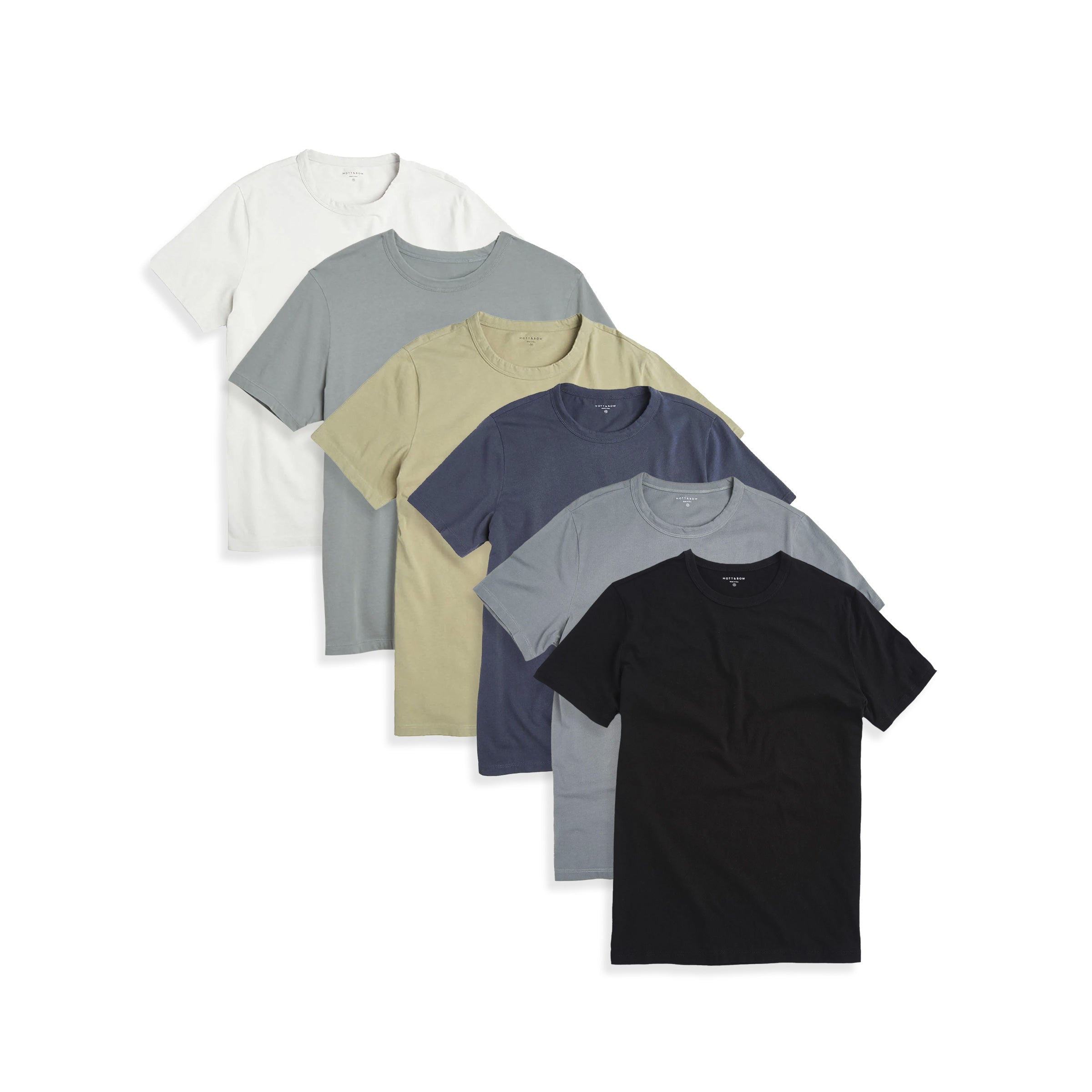  wearing Bone/Gray Green/Desert/Blue Slate/Faded Charcoal/Black Classic Crew Driggs 6-Pack