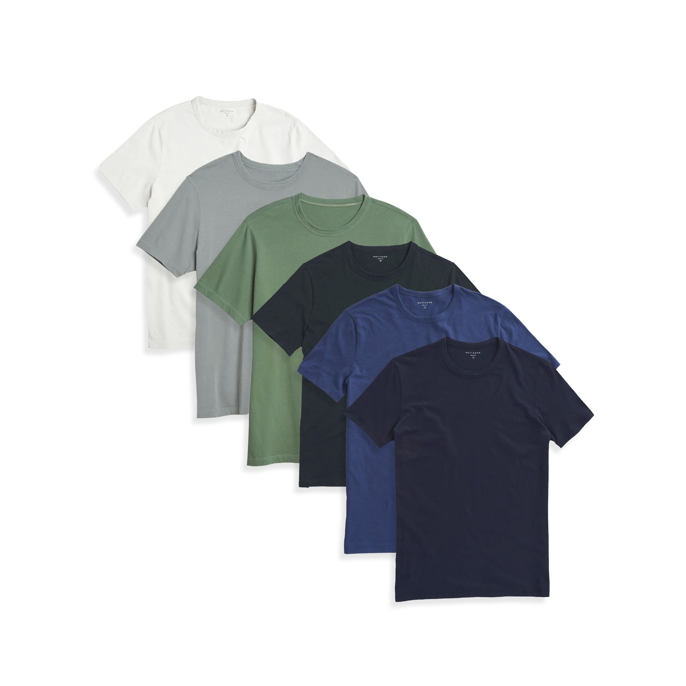  wearing Bone/Gray Green/Olive/Pine/Baltic Blue/Navy Classic Crew Driggs 6-Pack