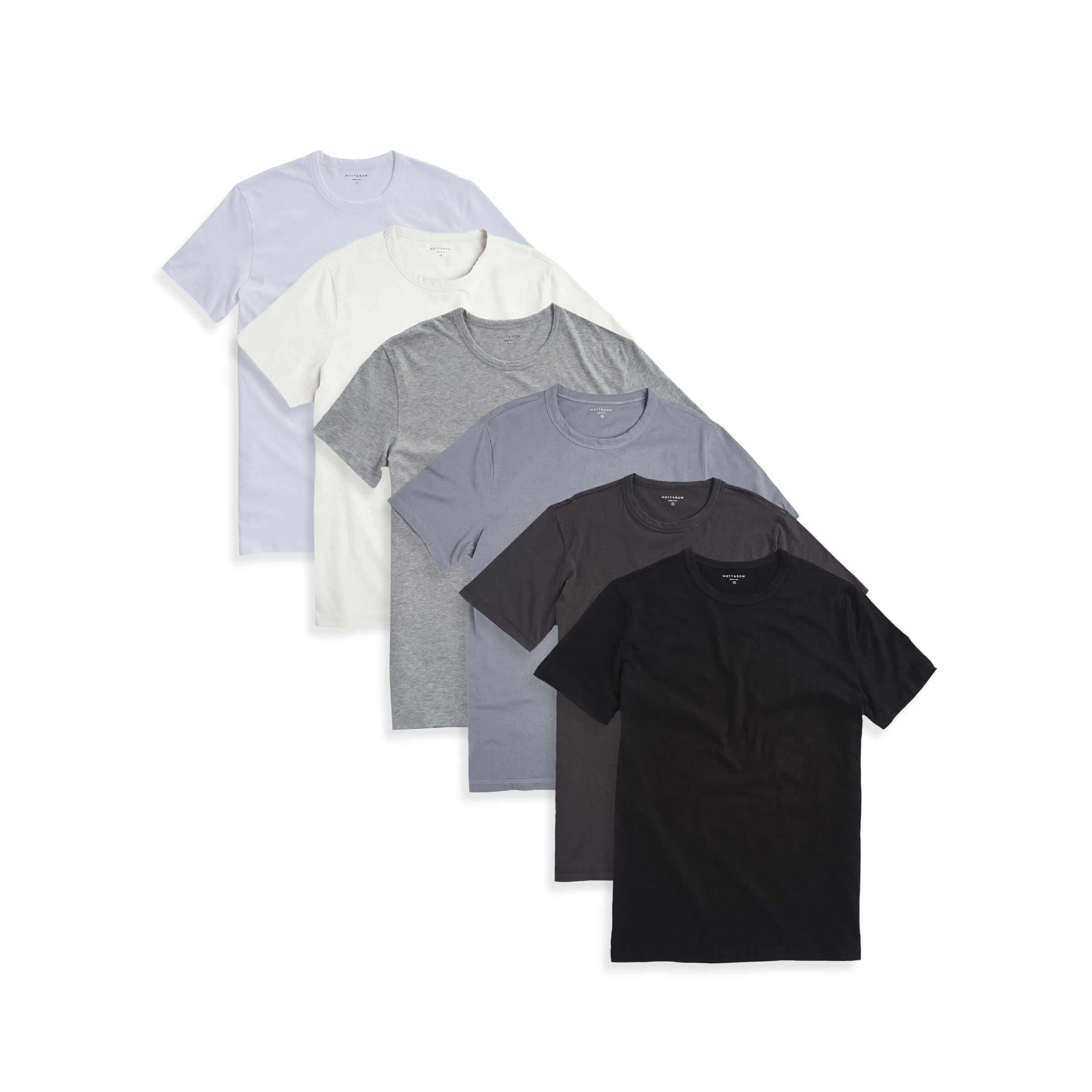  wearing White/Bone/Heather Gray/Graphite Blue/Dark Gray/Black Classic Crew Driggs 6-Pack