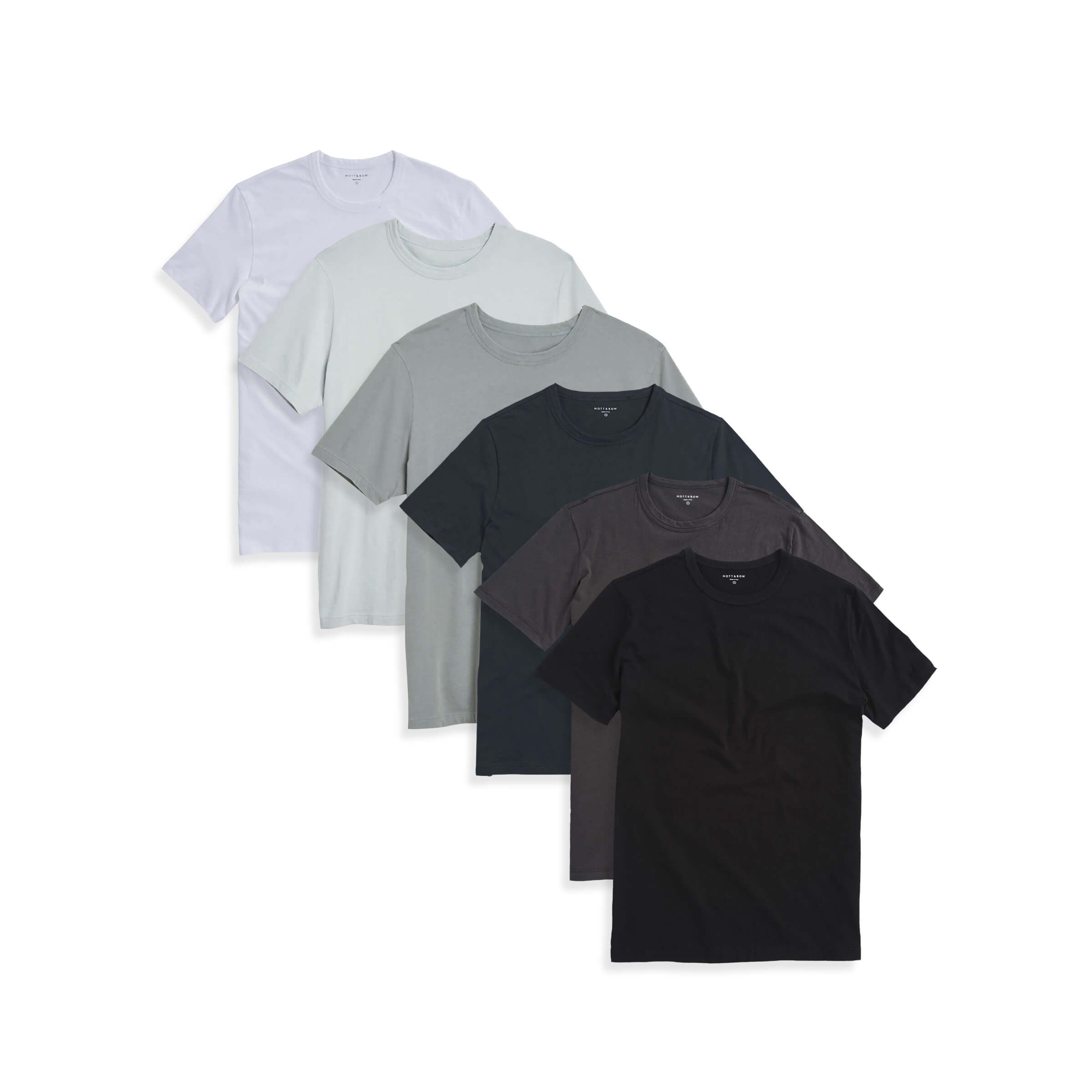  wearing White/Surf/Gray Green/Pine/Dark Gray/Black Classic Crew Driggs 6-Pack