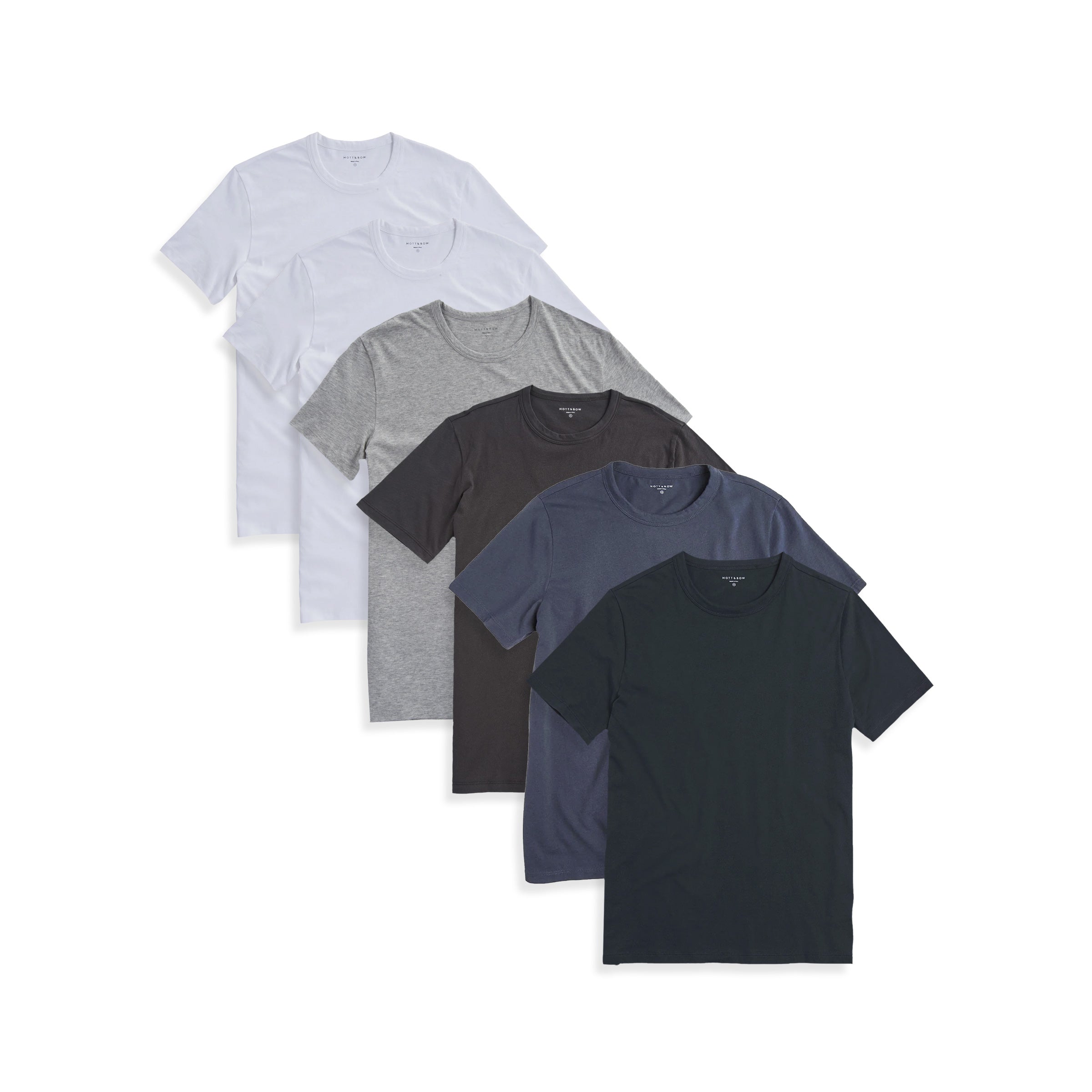  wearing White/Pine/Heather Gray/Dark Gray/Blue Slate Classic Crew Driggs 6-Pack