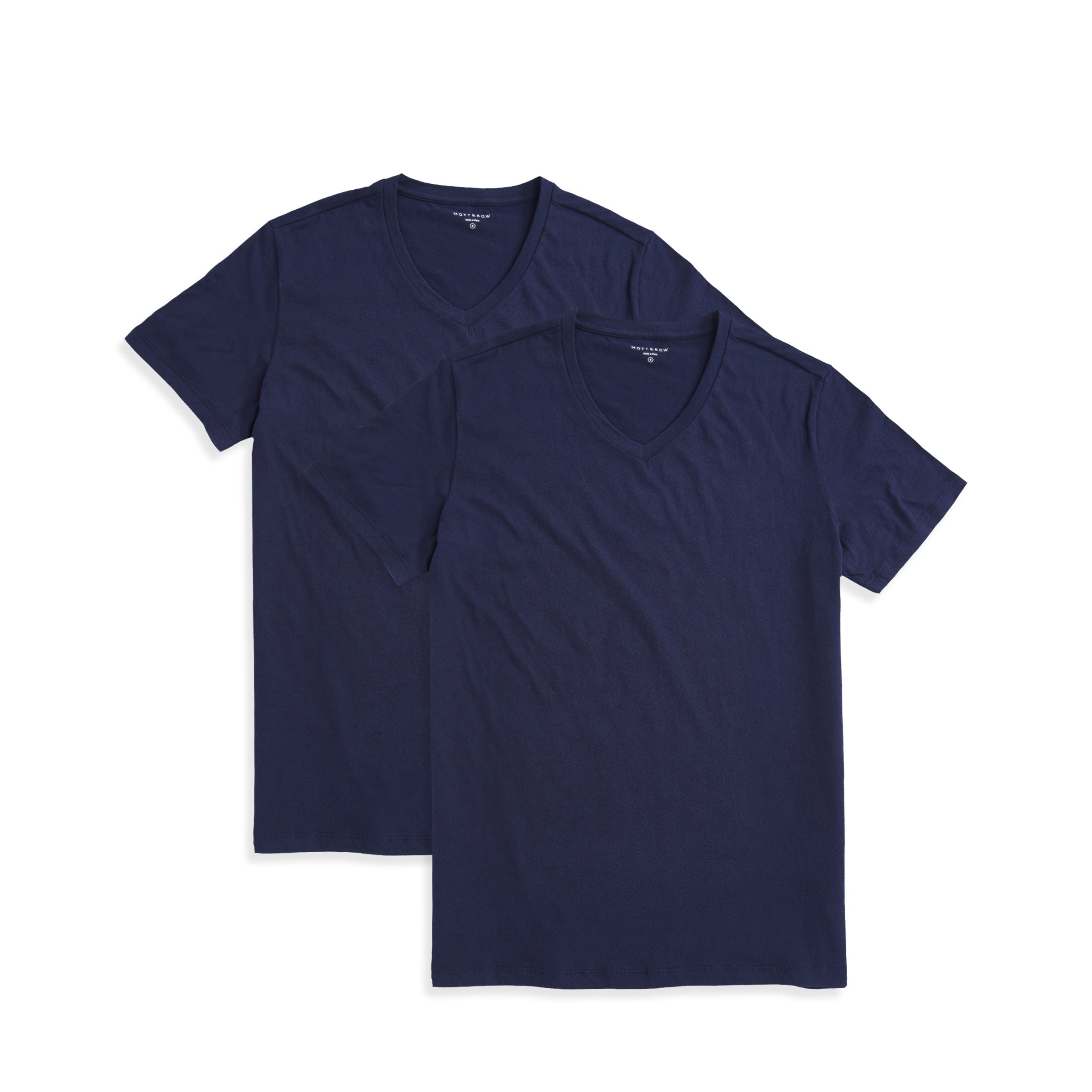 Men wearing Navy Classic V-Neck Driggs 2-Pack