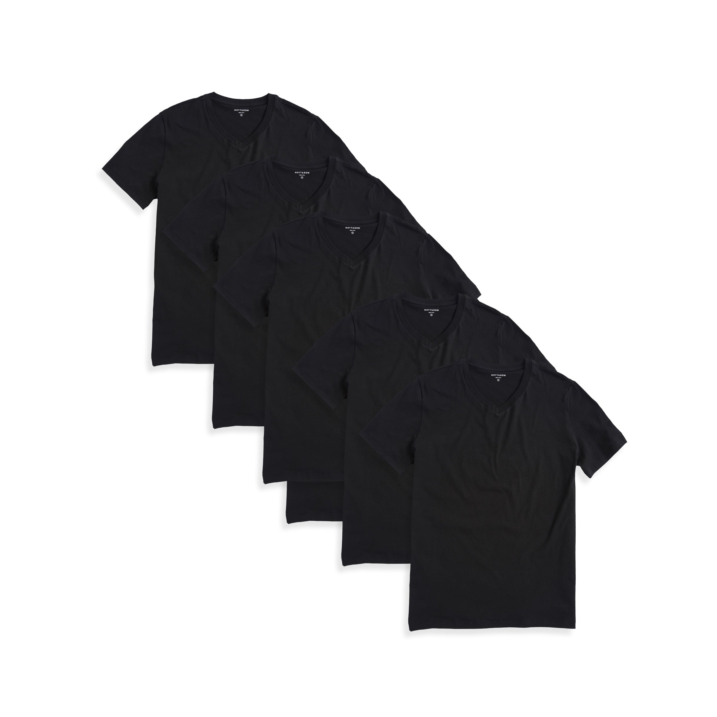  wearing Black Classic V-Neck Driggs 6-Pack