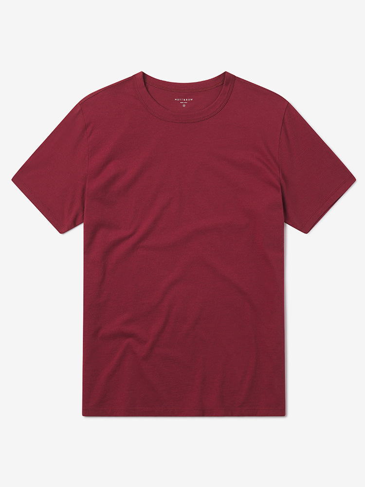 Men wearing Brick Red Classic Crew Driggs Tee