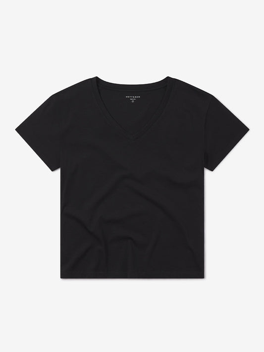 The Cotton Relaxed V-Neck Tee tees