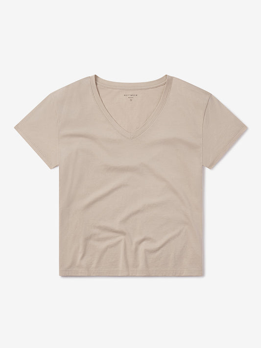 The Cotton Relaxed V-Neck Tee tees