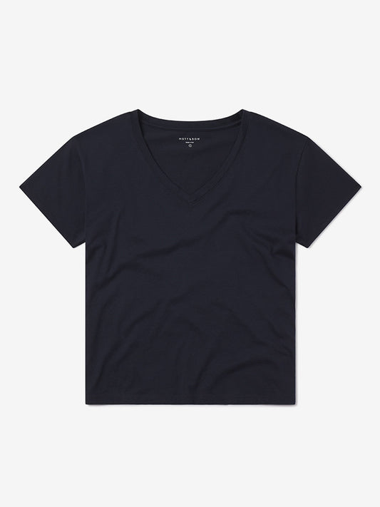 The Cotton Relaxed V-Neck Tee tees