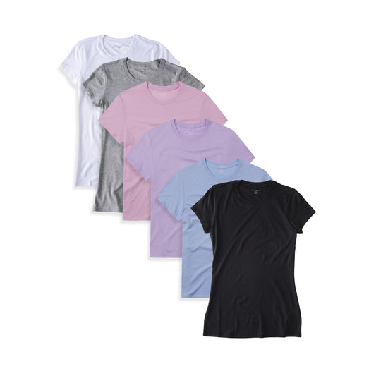 Fitted Crew Marcy 6-Pack tees