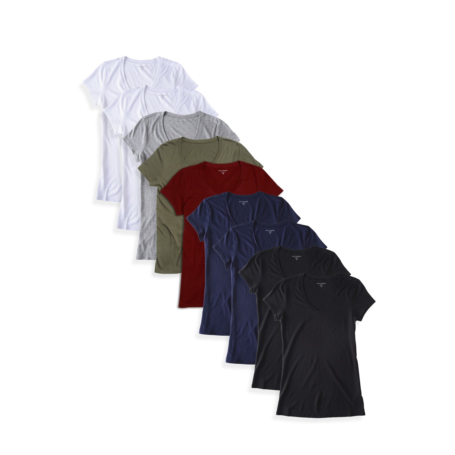 womens v-neck marcy 9 packs