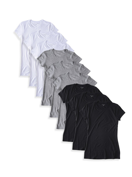 Fitted Crew Marcy 9-Pack tees