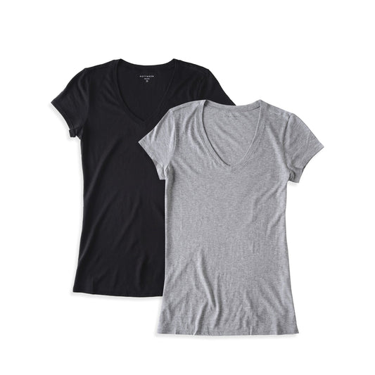 Fitted V-Neck Marcy 2-Pack tees