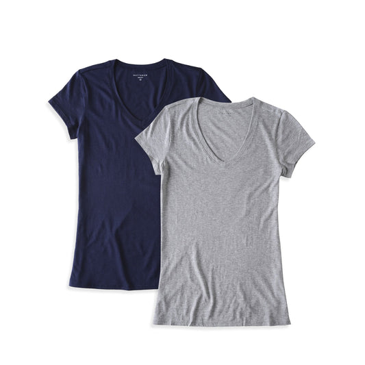 Fitted V-Neck Marcy 2-Pack tees