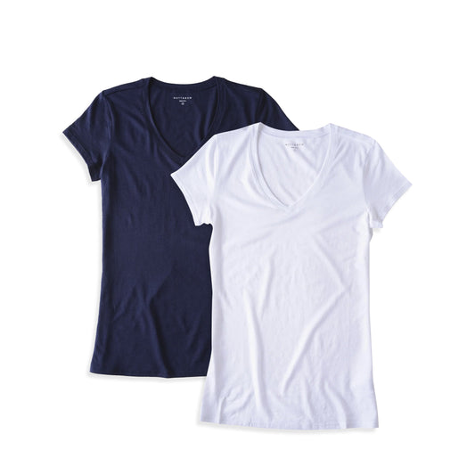 Fitted V-Neck Marcy 2-Pack tees