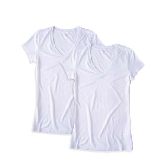 Fitted V-Neck Marcy 2-Pack tees