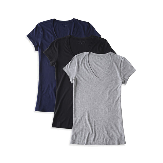 Fitted V-Neck Marcy 3-Pack tees