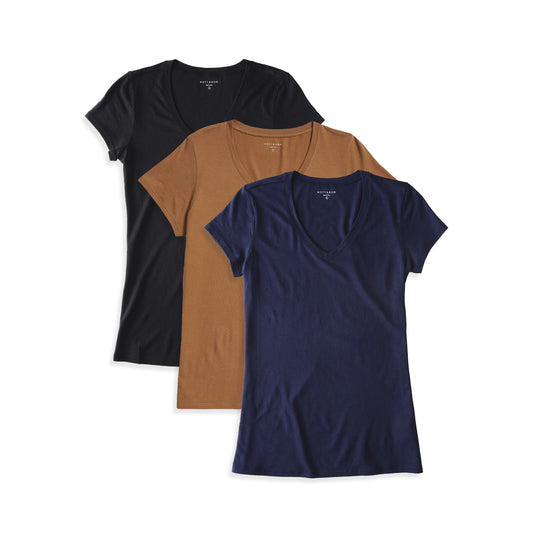 Fitted V-Neck Marcy 3-Pack tees