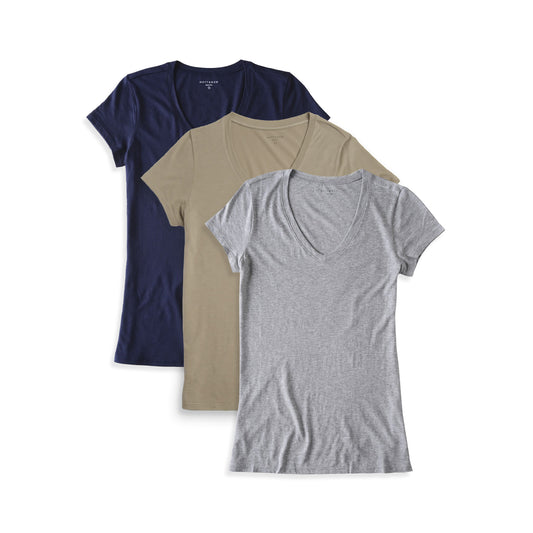 Fitted V-Neck Marcy 3-Pack tees