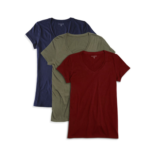 Fitted V-Neck Marcy 3-Pack tees