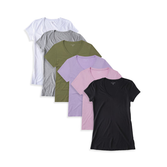 Fitted V-Neck Marcy 6-Pack tees