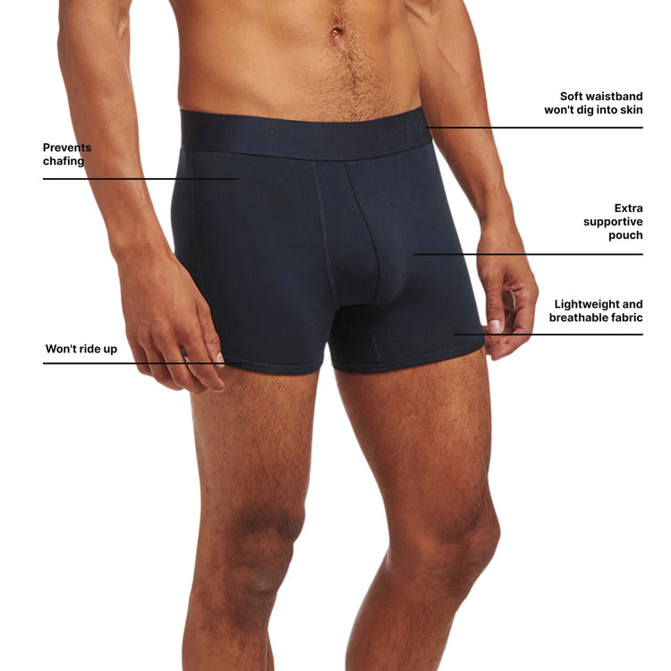 Men wearing Azul marino Second Skin Trunk