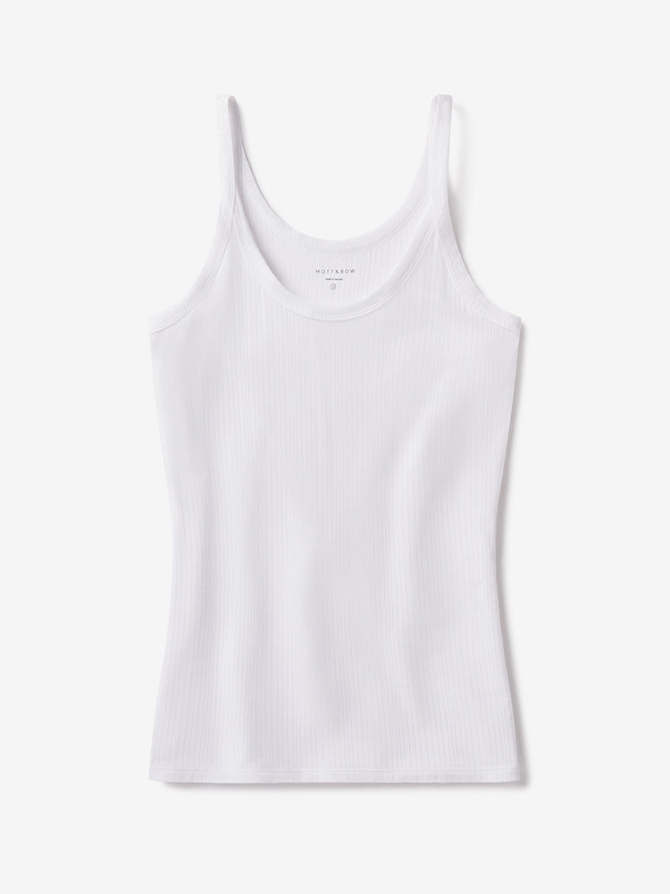 Women wearing White Lounge Scoop Neck Cami