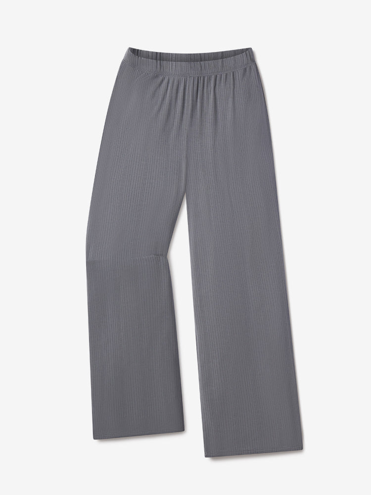 Women wearing Granite Lounge Wide Leg Pants