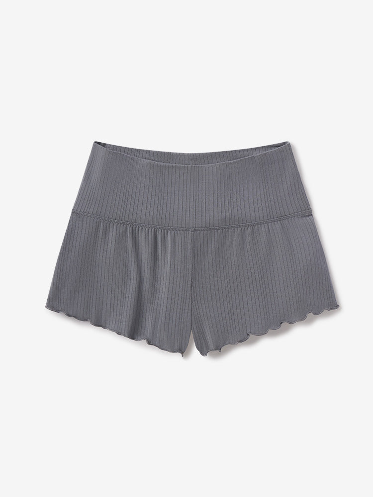 Women wearing Granite Lounge Wide Waistband Shorts