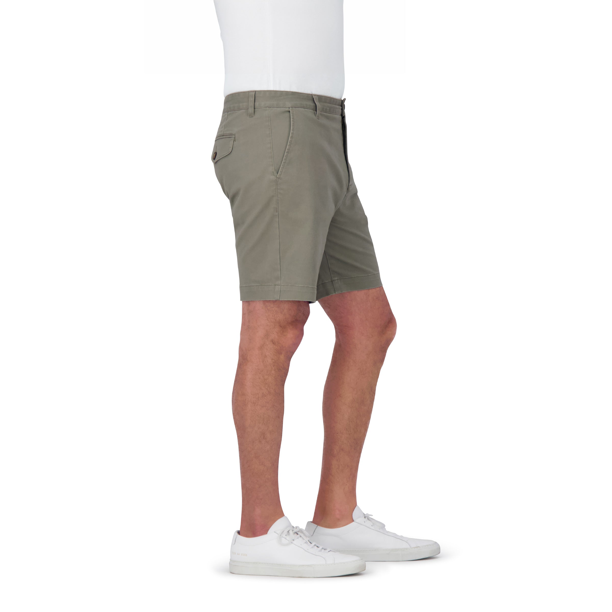 Men wearing Light Sage Stretch Chino Short