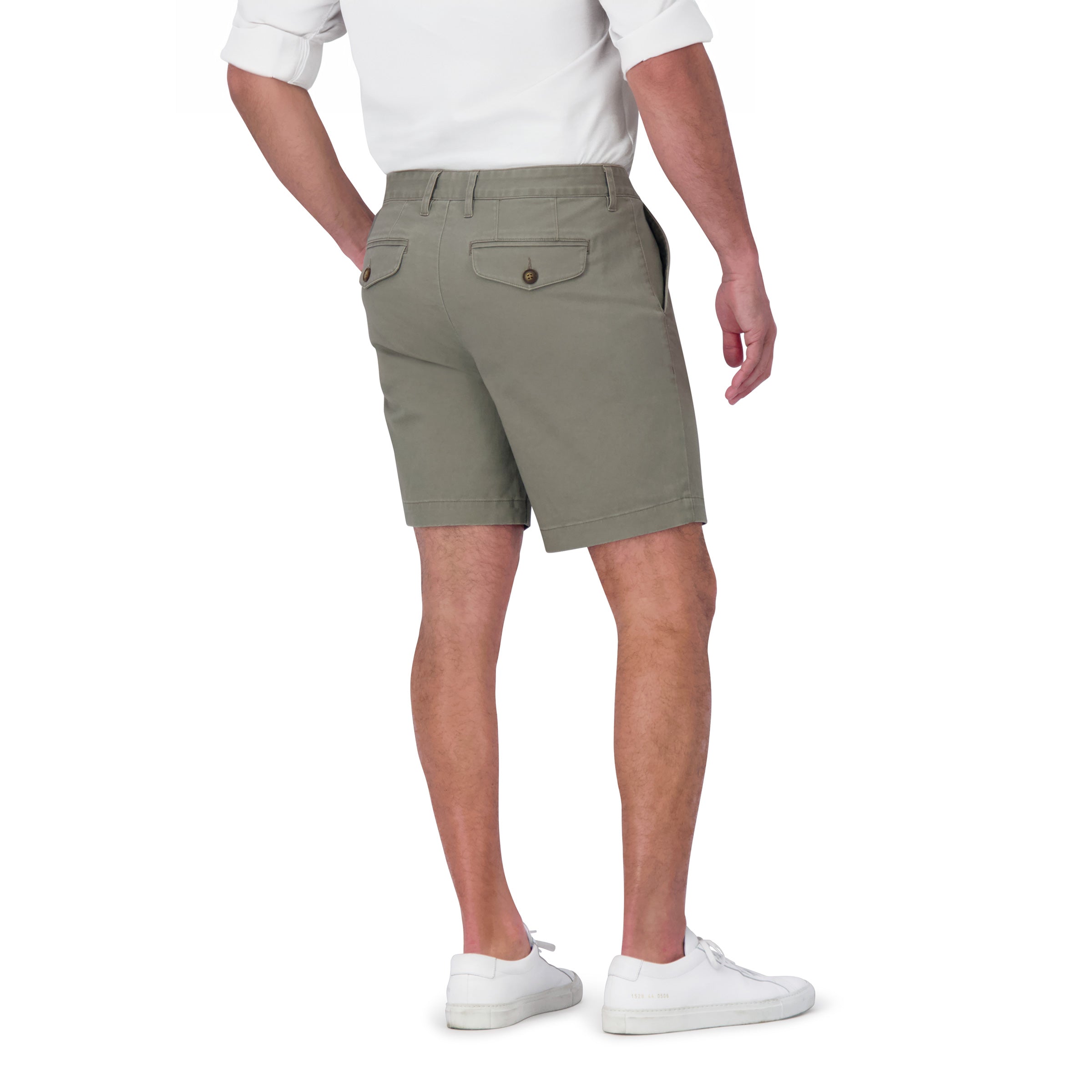 Men wearing Light Sage Stretch Chino Short