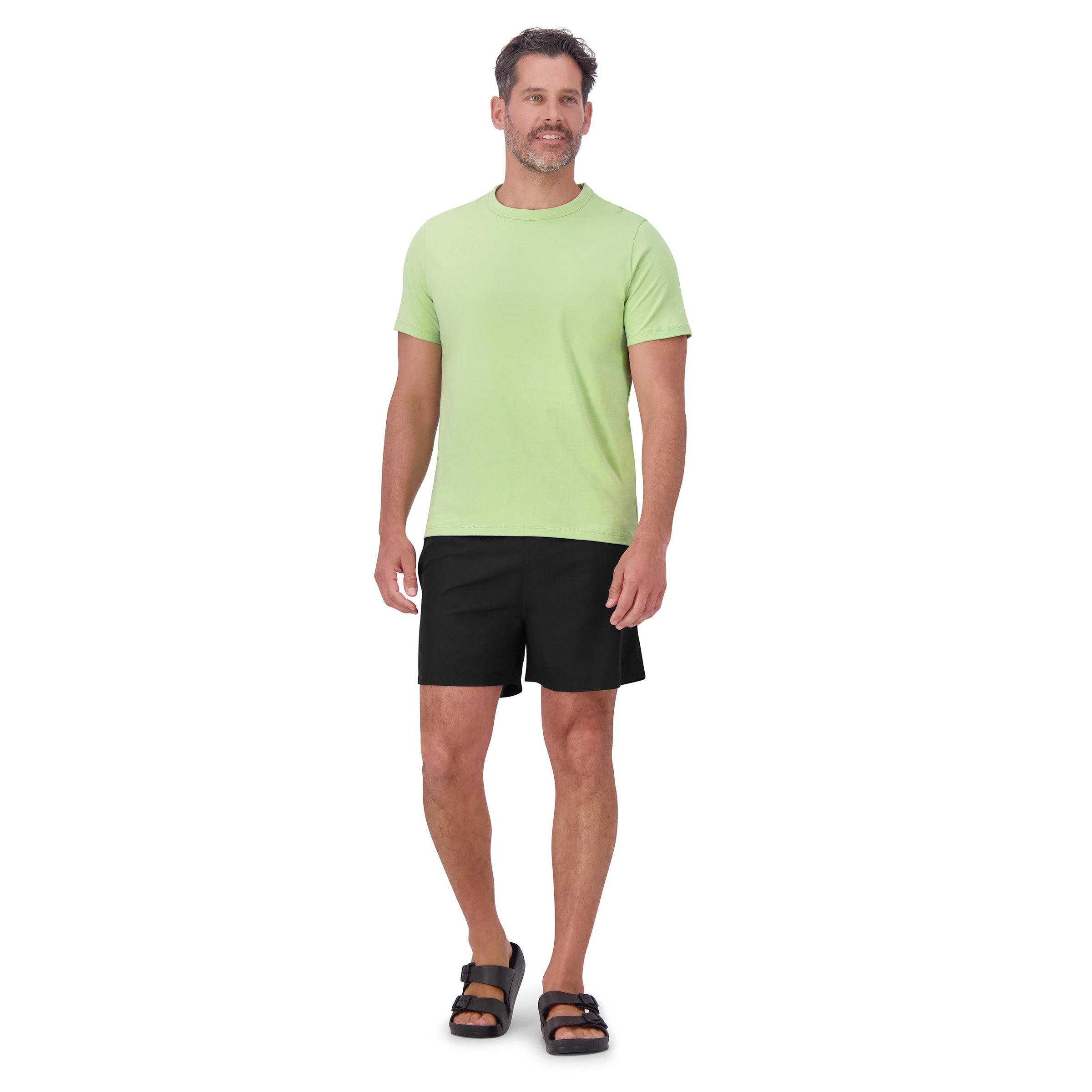 Men wearing Black The Swim Trunk