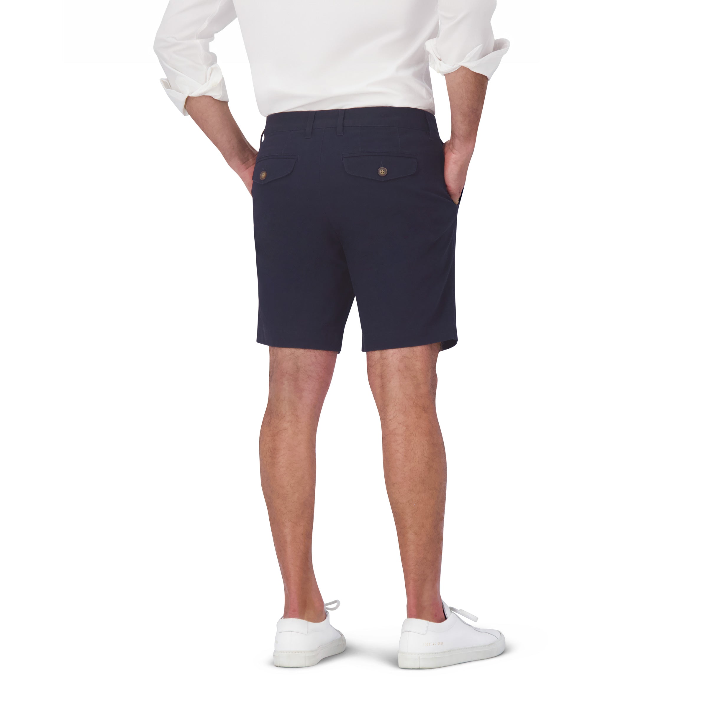 Men wearing Navy Stretch Chino Short