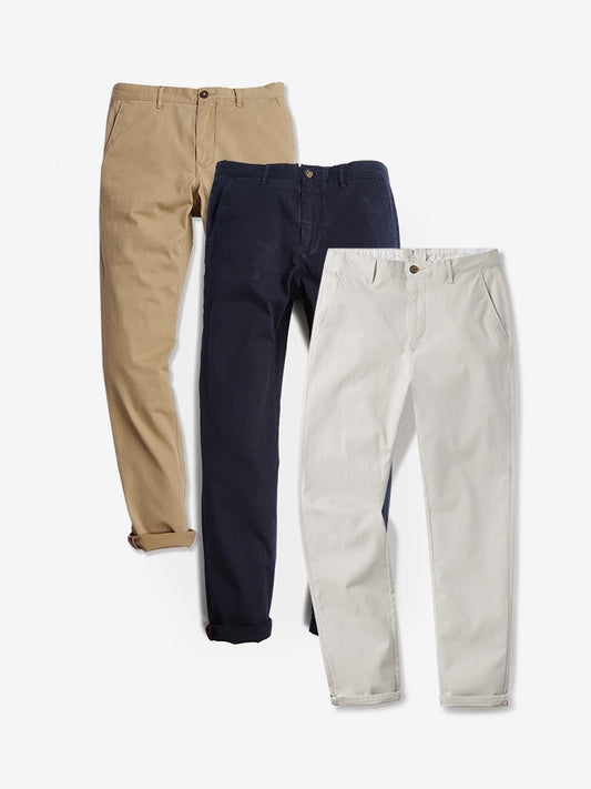 The Twill Chino Charles 3-Pack Chinos