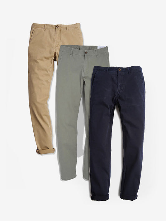 The Twill Chino Charles 3-Pack Chinos