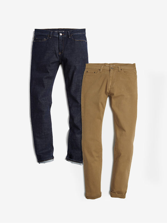 SET 15: 2 PARES DE JEANS PARA HOMBRE jeans