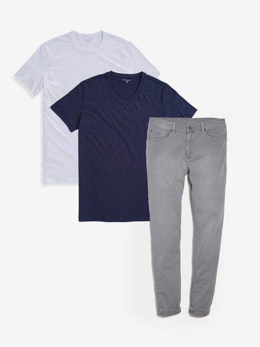 Set 03: 1 pair of Jeans + 2 Driggs Tees hommes